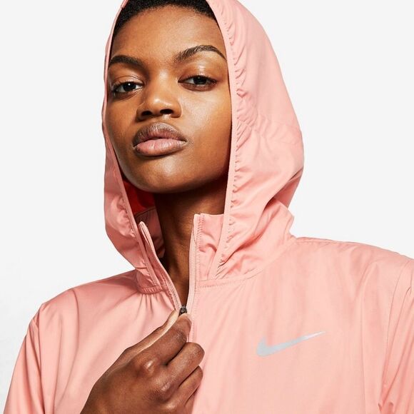 New! NIKE Essential Packable Running Zip Rain Jacket Lightweight Water Repellent - Picture 5 of 10